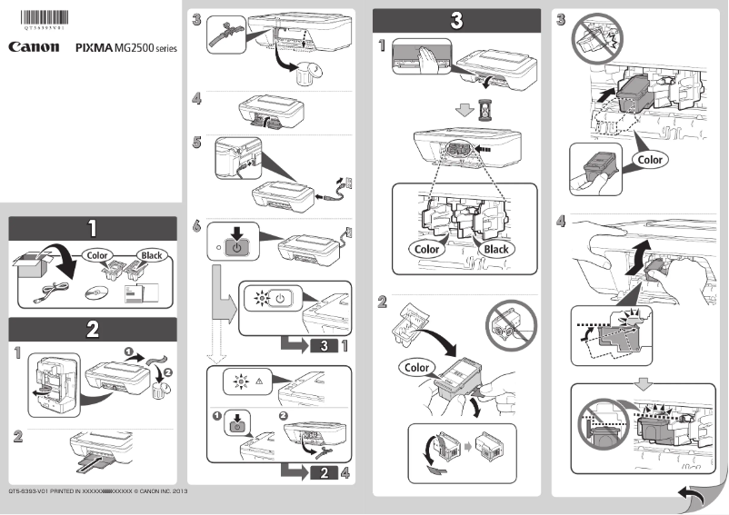 Página 1 del manual Manual de usuario Canon Pixma MG2500