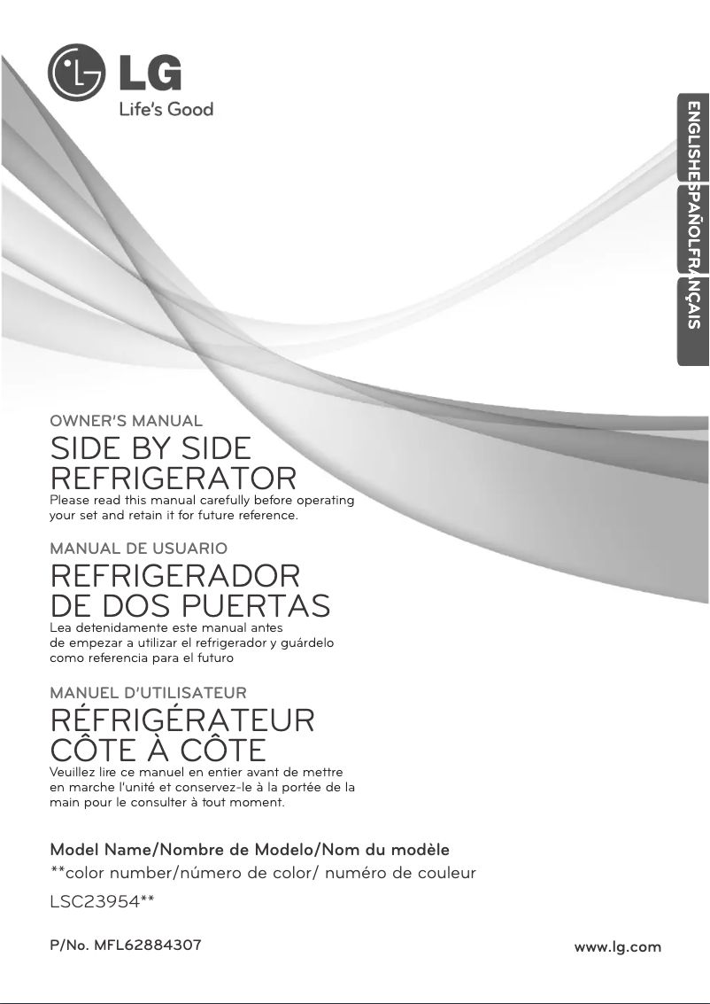 Imagen de la primera página del manual del dispositivo LSC23954SW