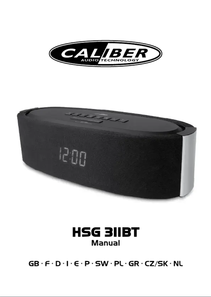 Imagen de la primera página del manual del dispositivo HSG311BT