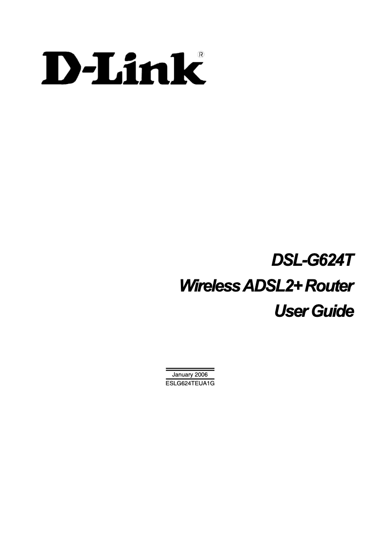 Página 1 del manual Manual de instrucciones D-Link DSL-G624T