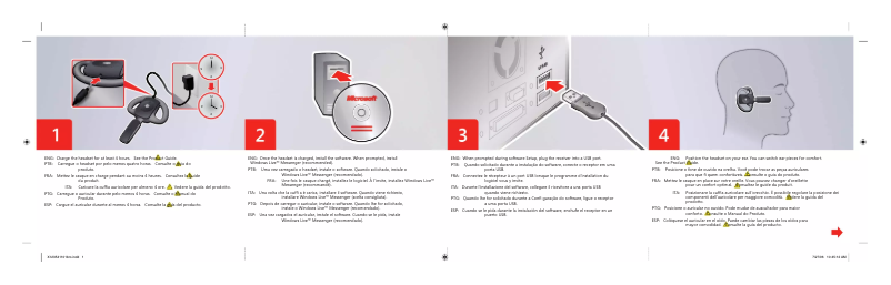 Imagen de la primera página del manual del dispositivo LifeChat LX-6000