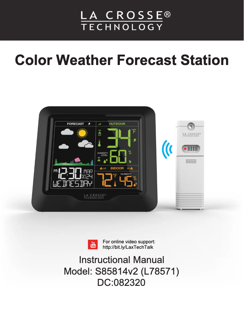 Imagen de la primera página del manual del dispositivo S85814V2