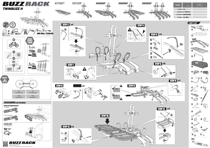 Página 1 del manual Manual de usuario Buzz Rack Twinbuzz H