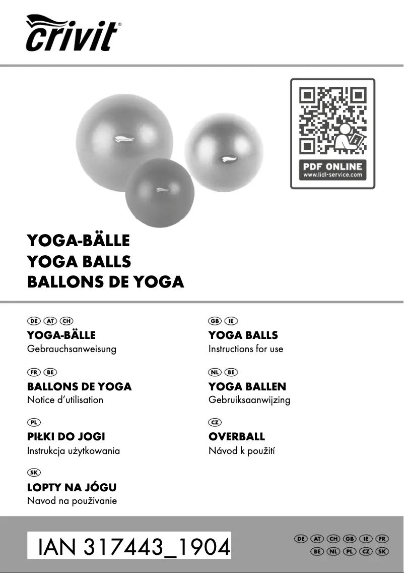 Página nº 1 - Manual de usuario Crivit IAN 317443