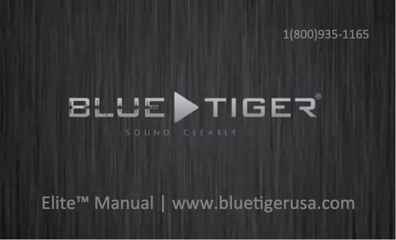 Página 1 del manual Manual de usuario Blue Tiger Elite