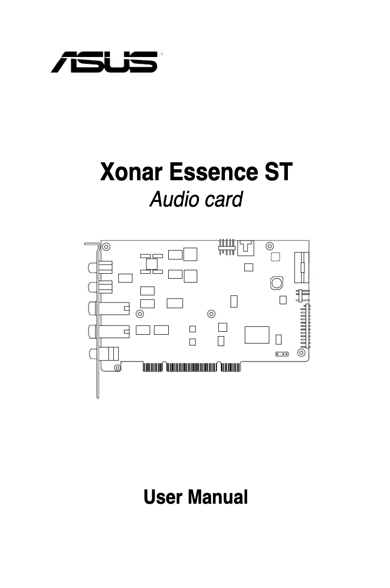 Página 1 del manual Manual de usuario Asus Xonar Essence ST