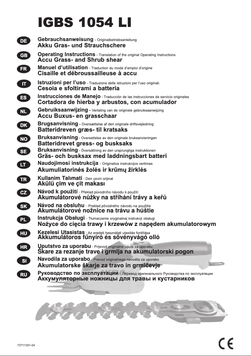 Página 1 del manual Manual de usuario IKRA IGBS 1054 LI