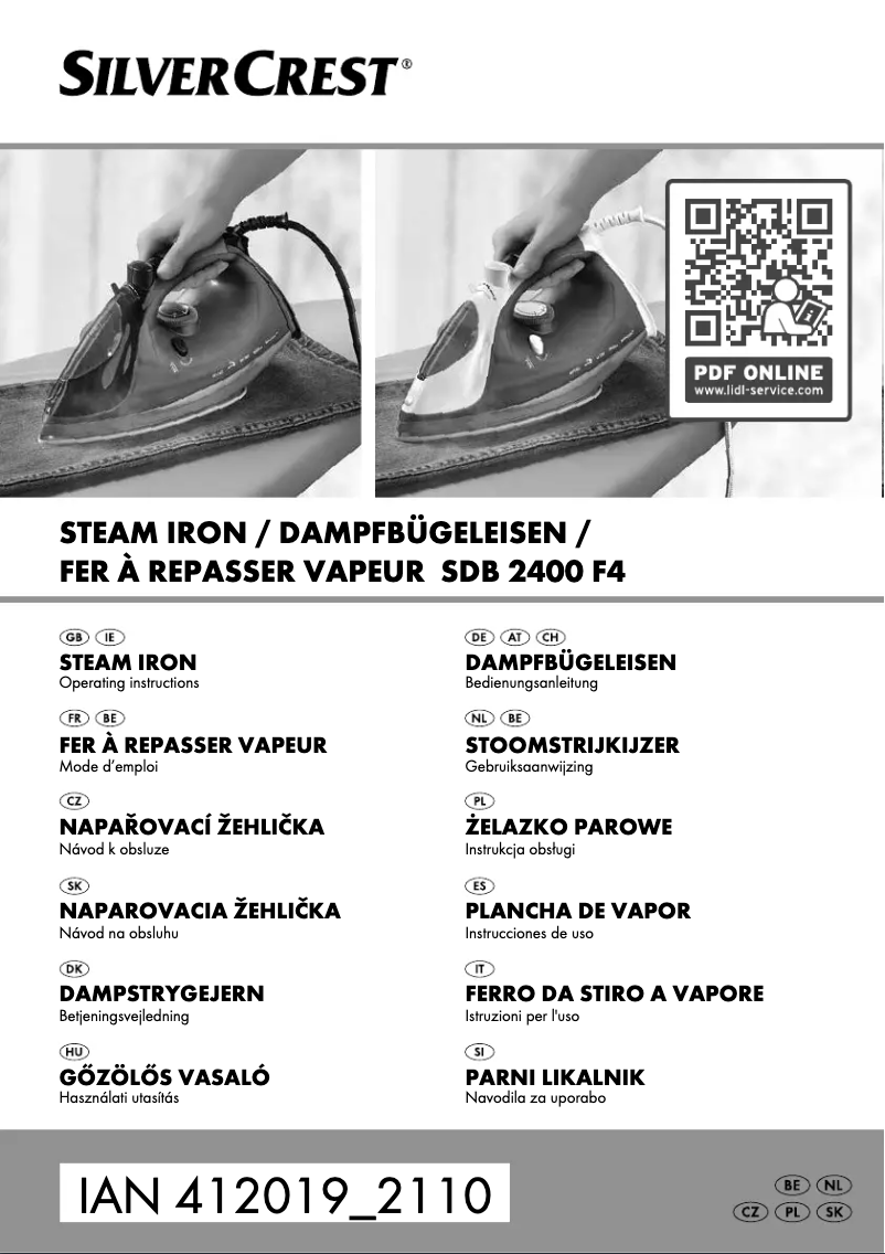 Imagen de la primera página del manual del dispositivo SDB 2400 F4