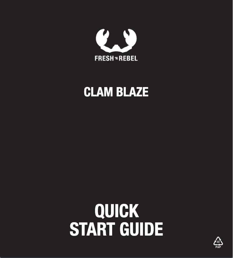 Página 1 del manual Manual de usuario Fresh 'n Rebel Clam Blaze