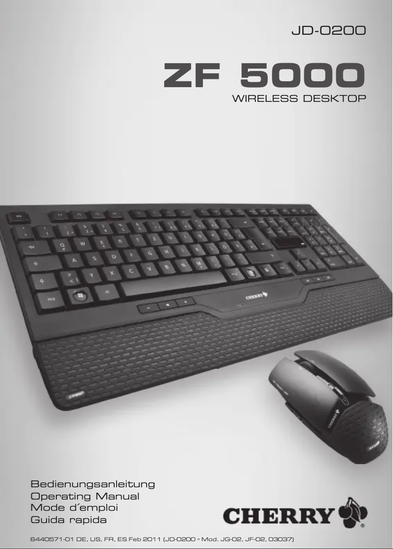 Imagen de la primera página del manual del dispositivo ZF 5000