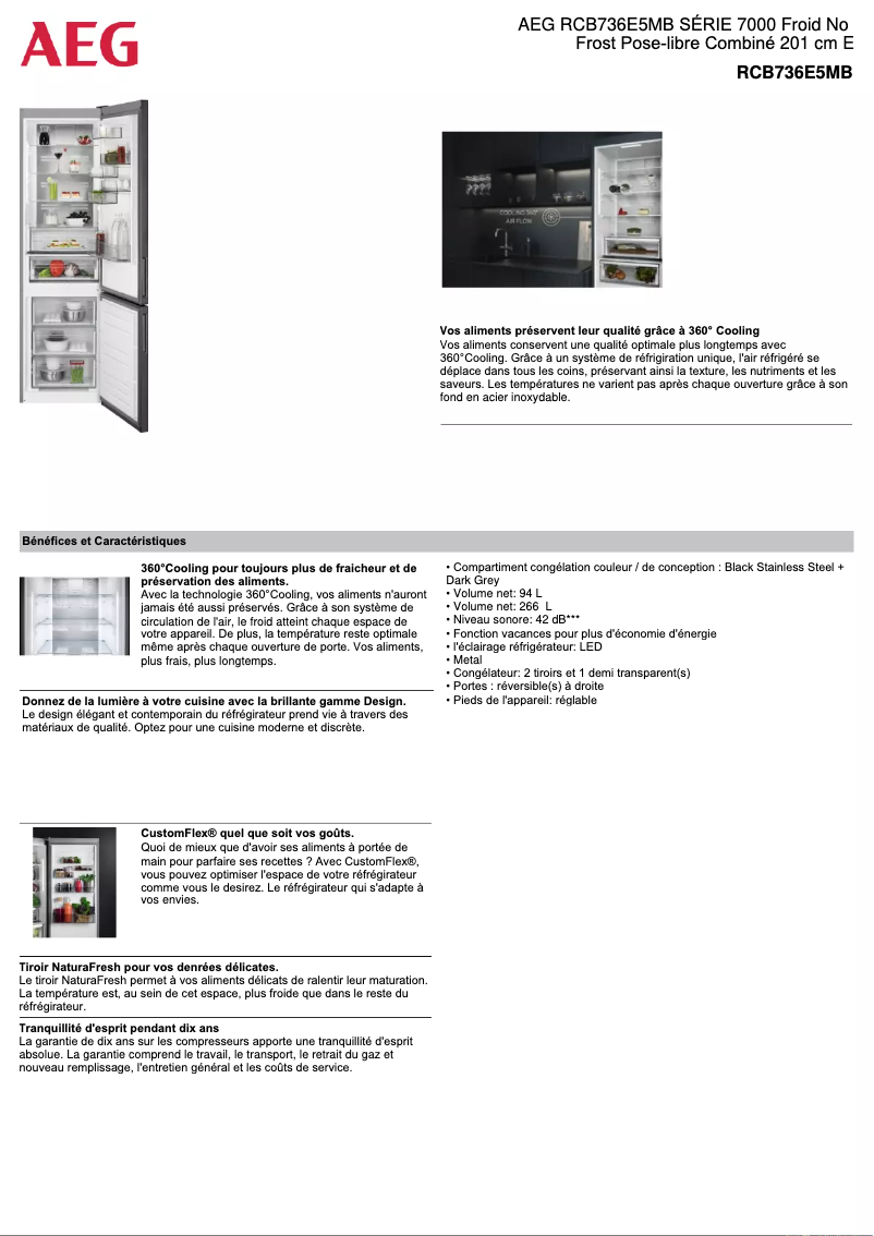 Imagen de la primera página del manual del dispositivo RCB736E5MB