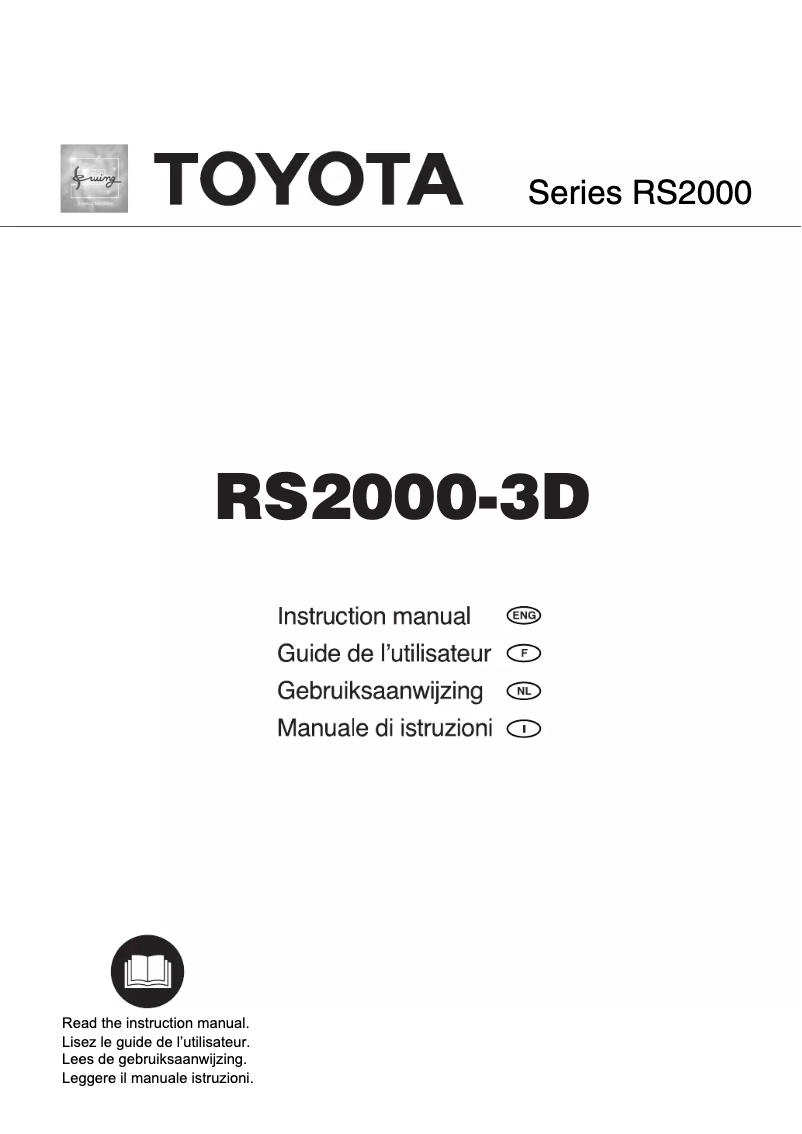 Página 1 del manual Manual de usuario Toyota RS2000