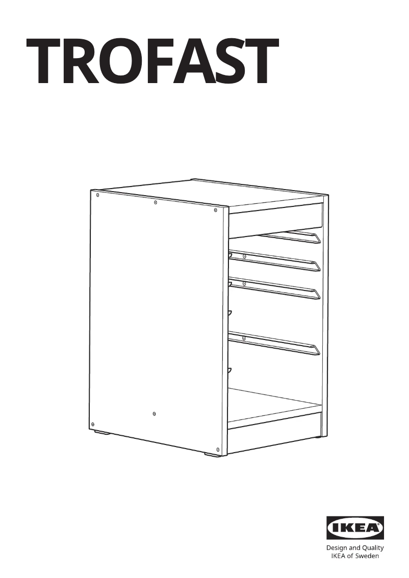 Página 1 del manual Manual de usuario Ikea TROFAST 105.459.39