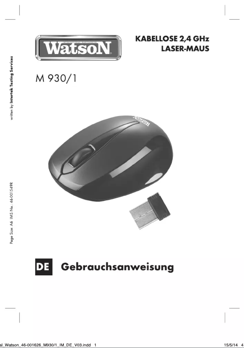 Imagen de la primera página del manual del dispositivo M 930/1