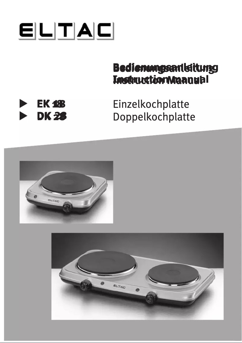 Página nº 1 - Manual de usuario Rommelsbacher EK 18