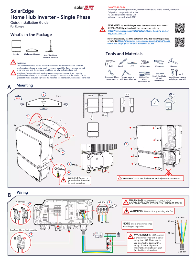 Imagen de la primera página del manual del dispositivo Home Hub