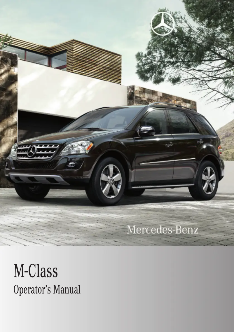 Página 1 del manual Manual de usuario Mercedes-Benz ML-Class (2010)
