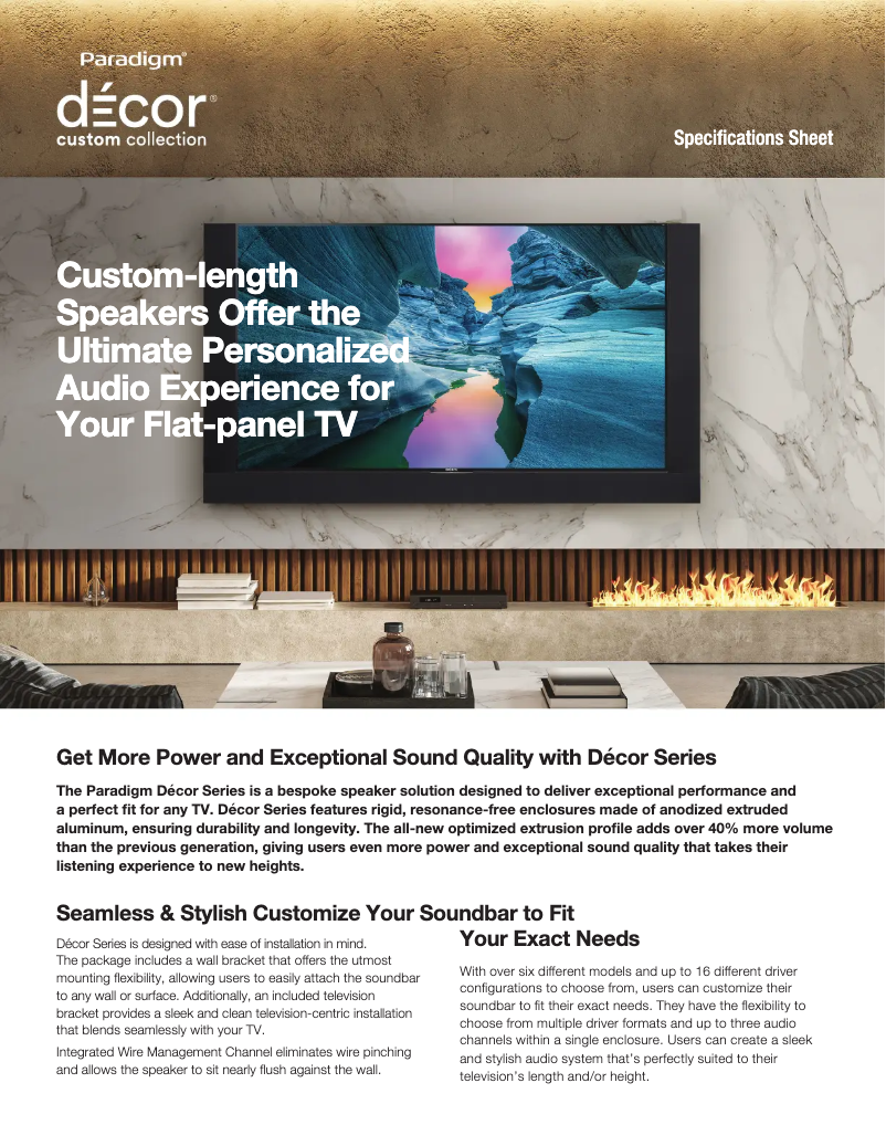 Imagen de la primera página del manual del dispositivo Decor 1C v2