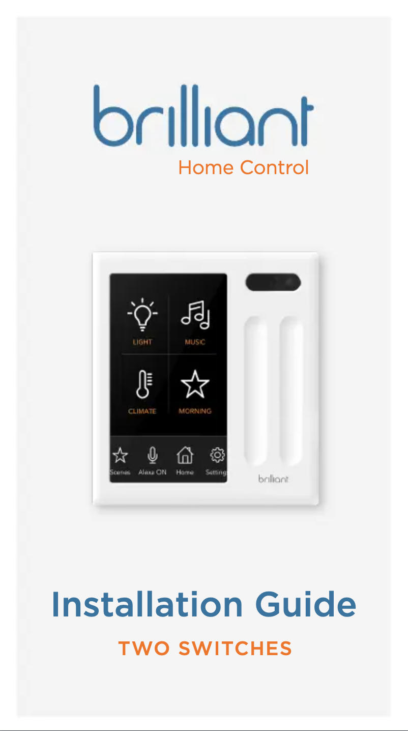Imagen de la primera página del manual del dispositivo BRSH2SC