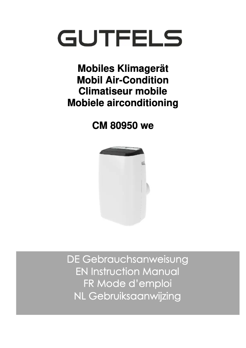 Página 1 del manual Manual de usuario GUTFELS CM 80950 we