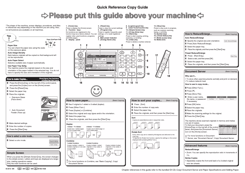 Imagen de la primera página del manual del dispositivo MP 2001