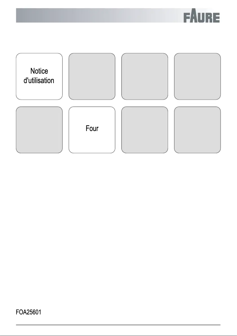 Página nº 1 - Manual de usuario Faure FOA25601BK