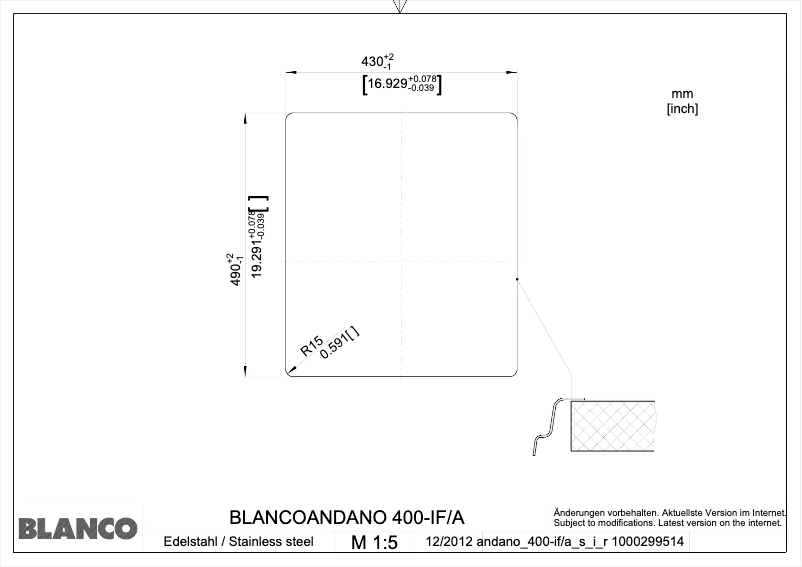 Imagen de la primera página del manual del dispositivo ANDANO 400-IF/A