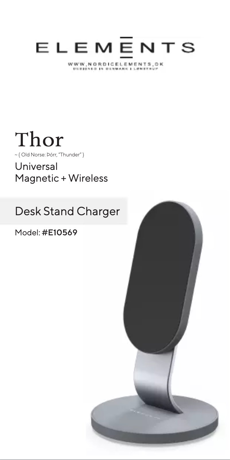 Imagen de la primera página del manual del dispositivo Thor