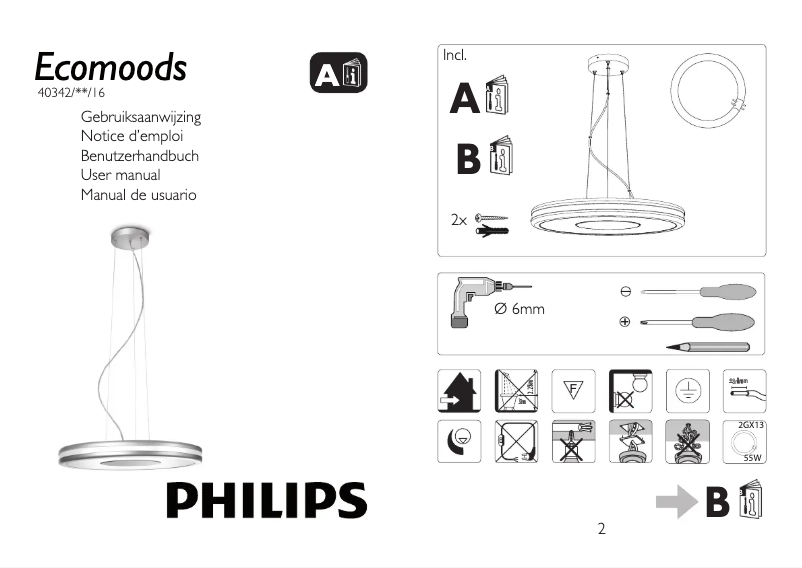 Página 1 del manual Manual de usuario Philips Ecomoods 403424816
