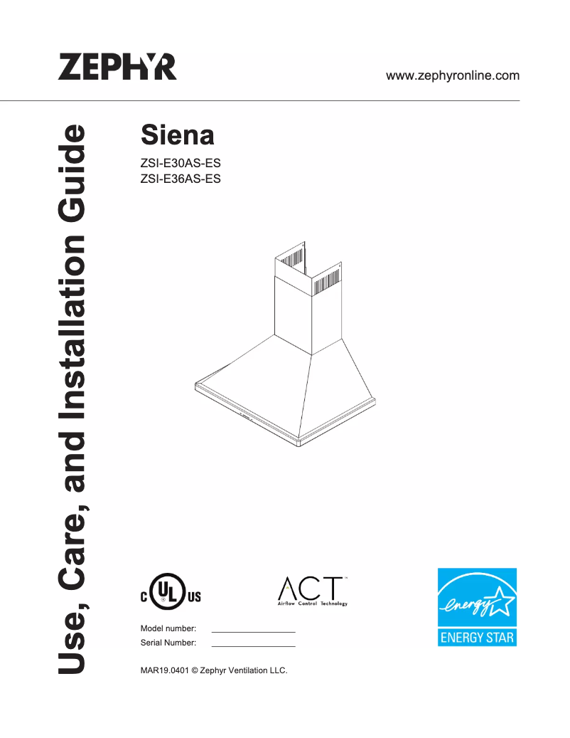 Imagen de la primera página del manual del dispositivo Siena ZSI-E30AS-ES