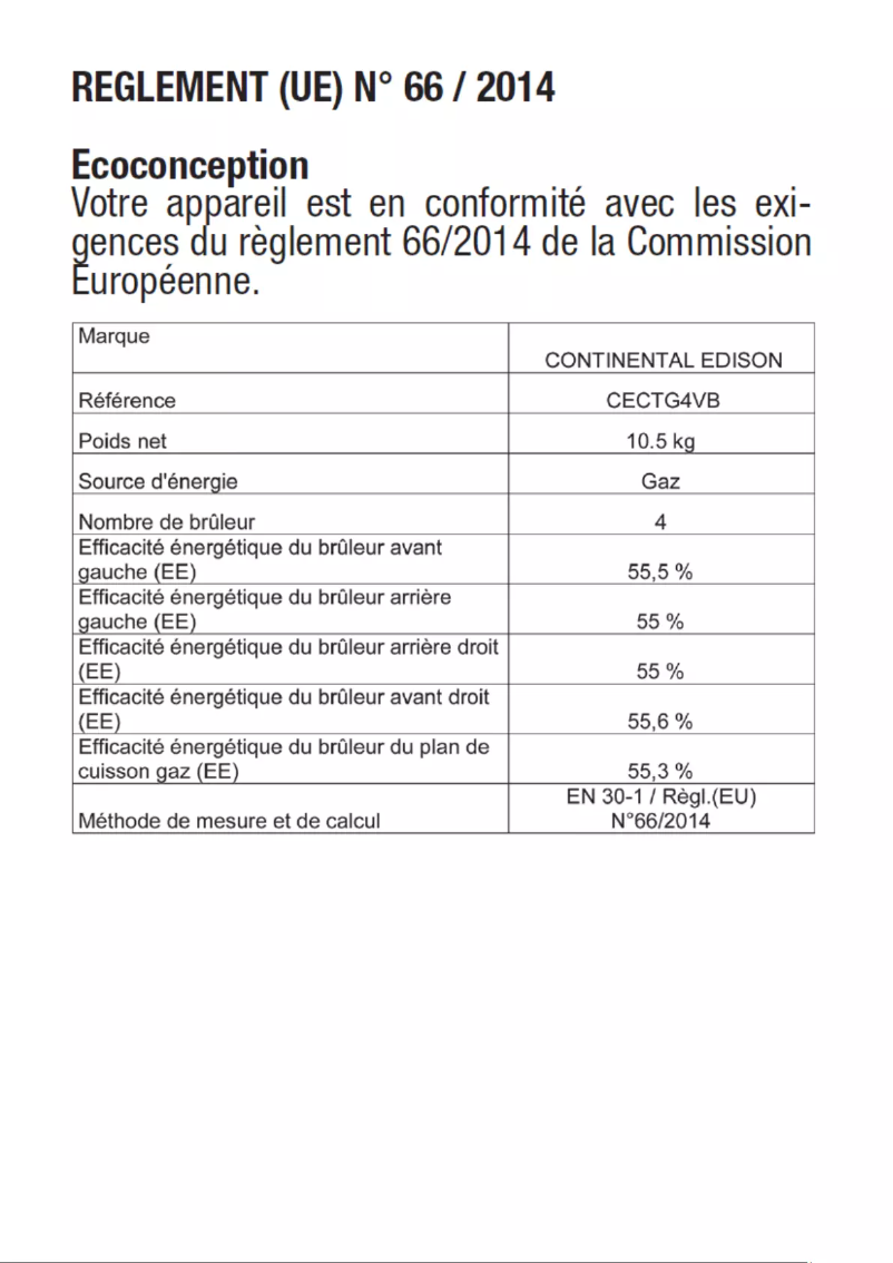 Imagen de la primera página del manual del dispositivo CECTG4VB