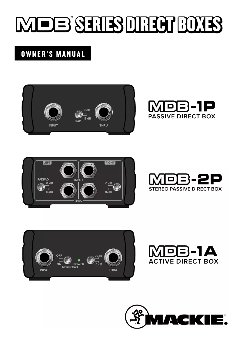 Imagen de la primera página del manual del dispositivo MDB-1P