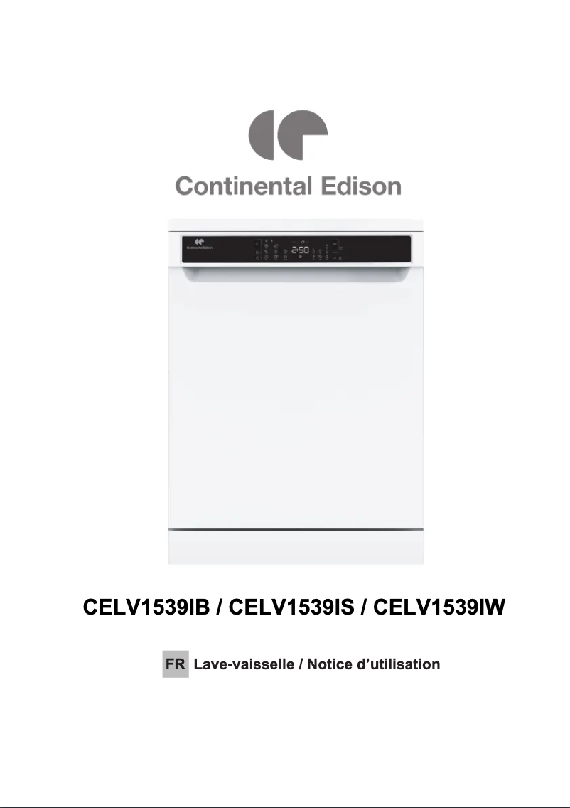 Imagen de la primera página del manual del dispositivo CELV1539IW