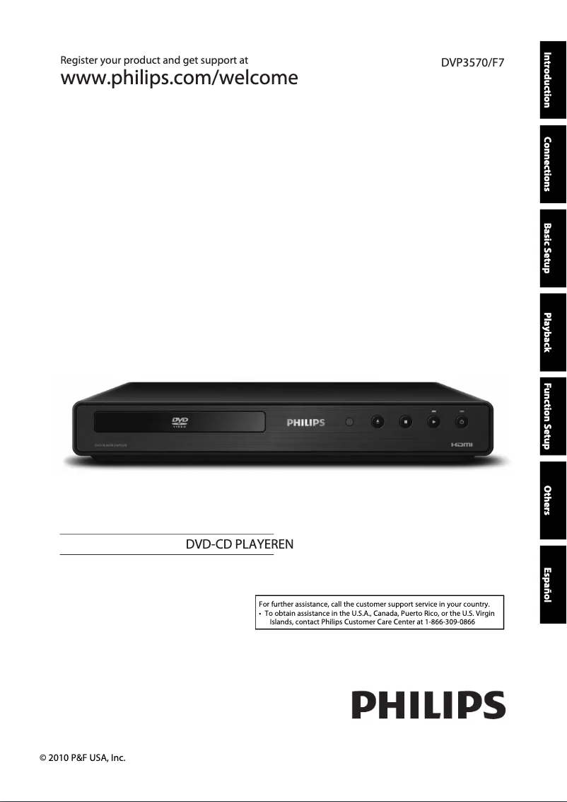 Imagen de la primera página del manual del dispositivo DVP3570