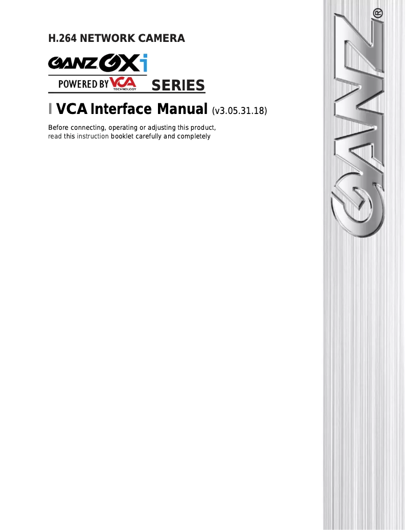 Página nº 1 - Manual de usuario Ganz PixelPro ZN1-P4DT54