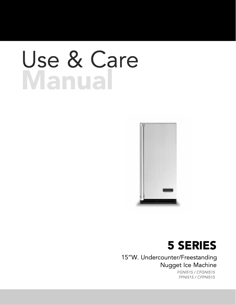 Página 1 del manual Manual de uso y mantenimiento Viking FPIM5151