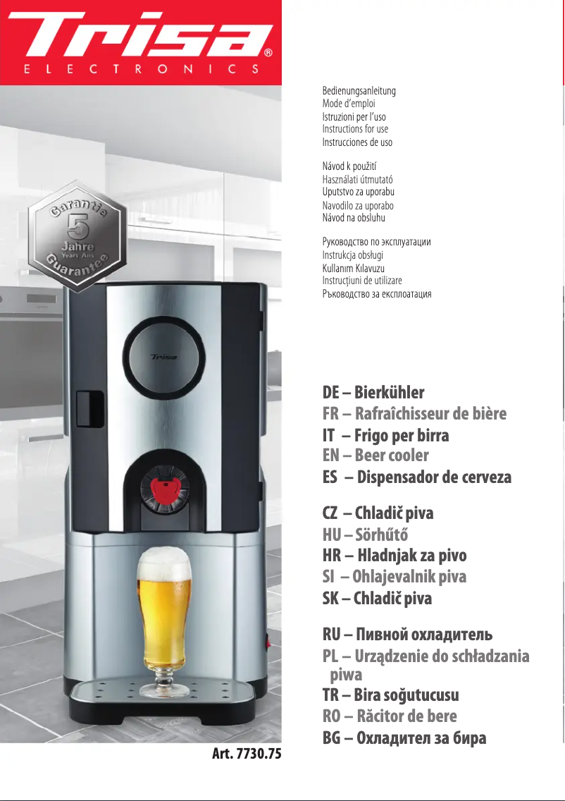 Página 1 del manual Manual de usuario Trisa 7730.75