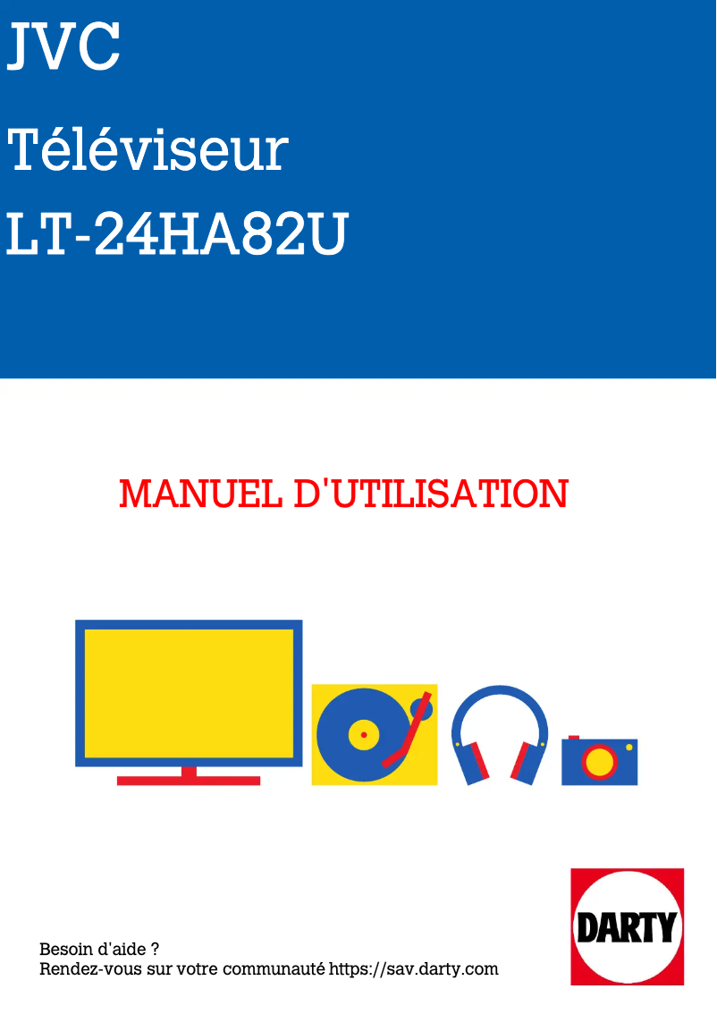 Imagen de la primera página del manual del dispositivo LT-24HA82U