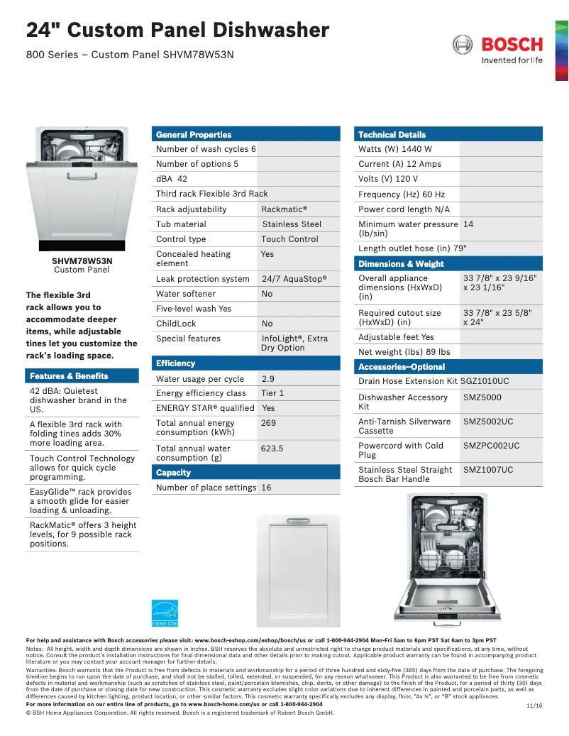 Imagen de la primera página del manual del dispositivo SHVM78W53N