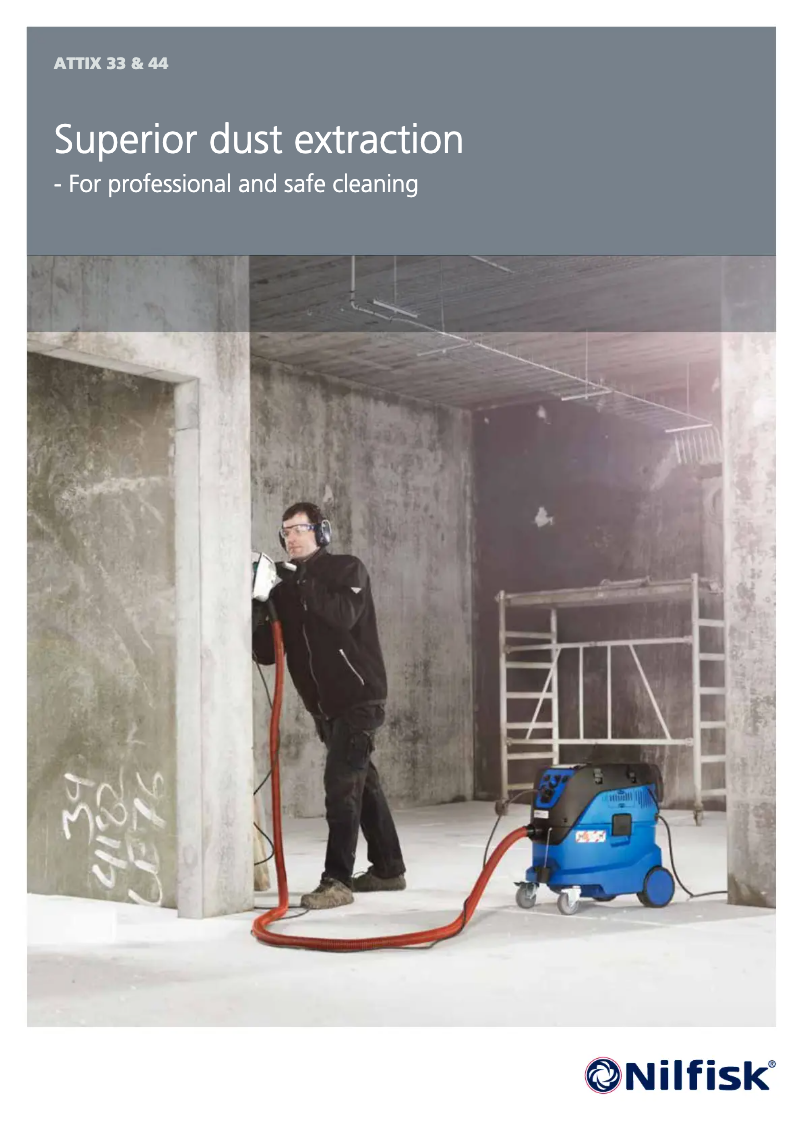 Página 1 del manual Folleto Nilfisk Attix 33