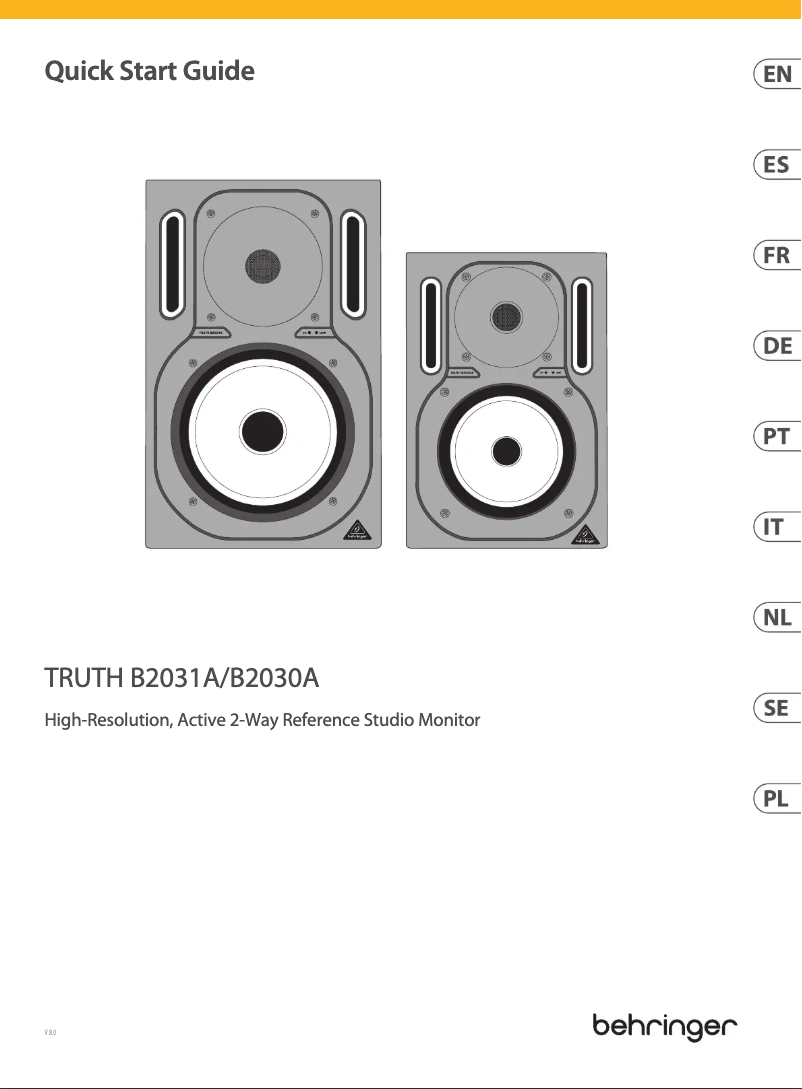 Imagen de la primera página del manual del dispositivo TRUTH B2031A