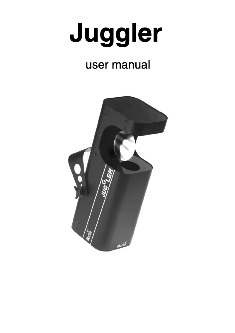 Imagen de la primera página del manual del dispositivo Juggler