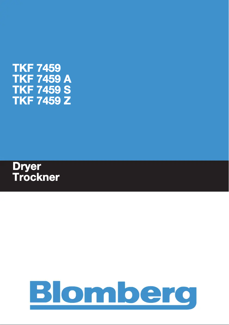 Imagen de la primera página del manual del dispositivo TKF 7459