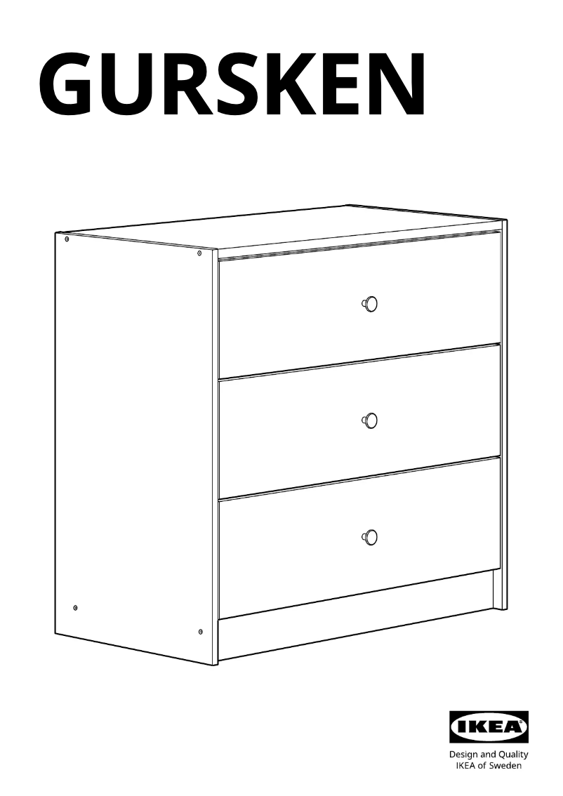 Página 1 del manual Manual de usuario Ikea GURSKEN 004.863.27