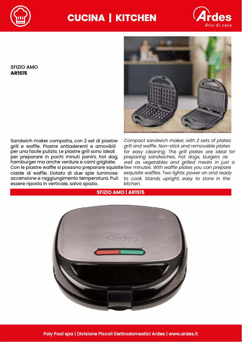 Imagen de la primera página del manual del dispositivo AR1S15