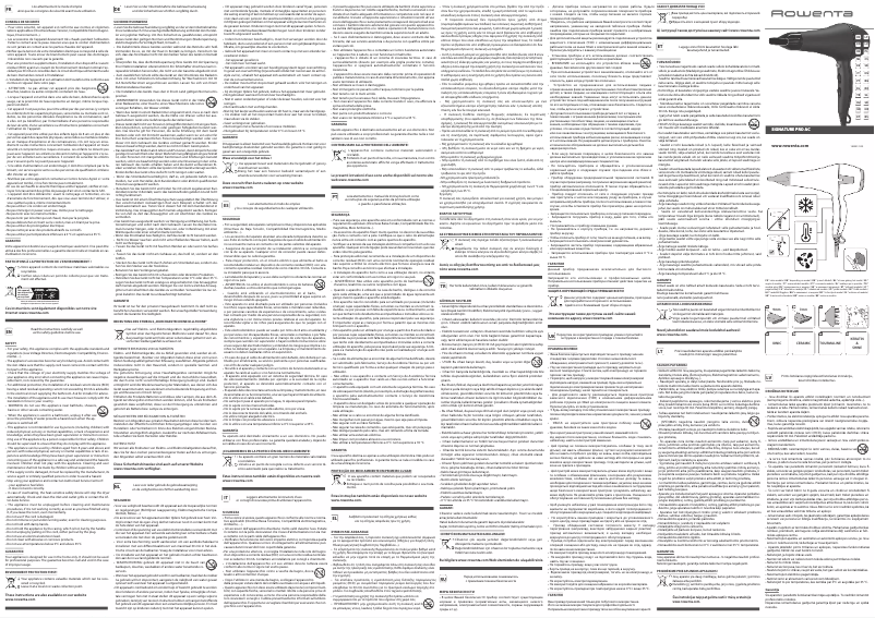 Página nº 1 - Manual de usuario Rowenta Signature Pro AC CV7825