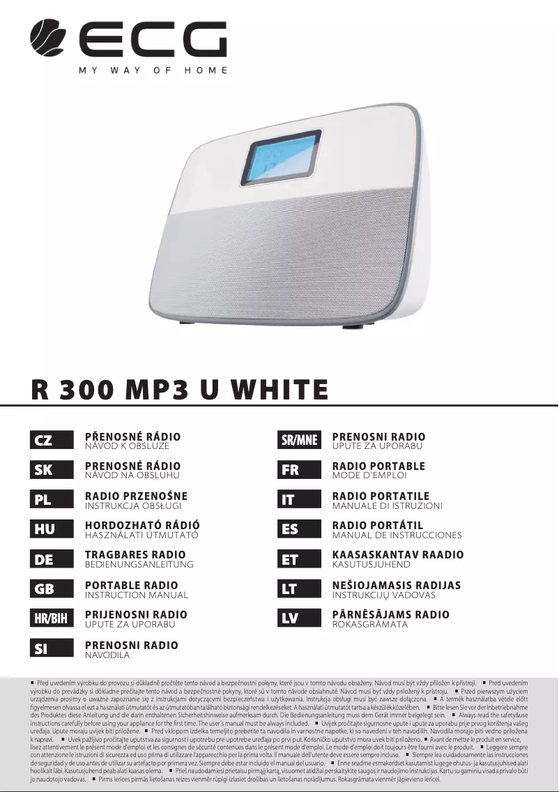 Página nº 1 - Manual de usuario ECG R 300 U