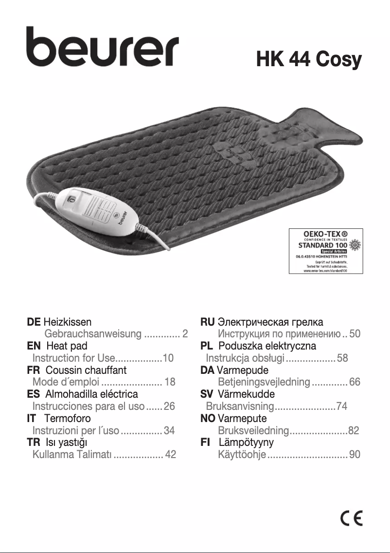 Página 1 del manual Manual de usuario Beurer HK 44