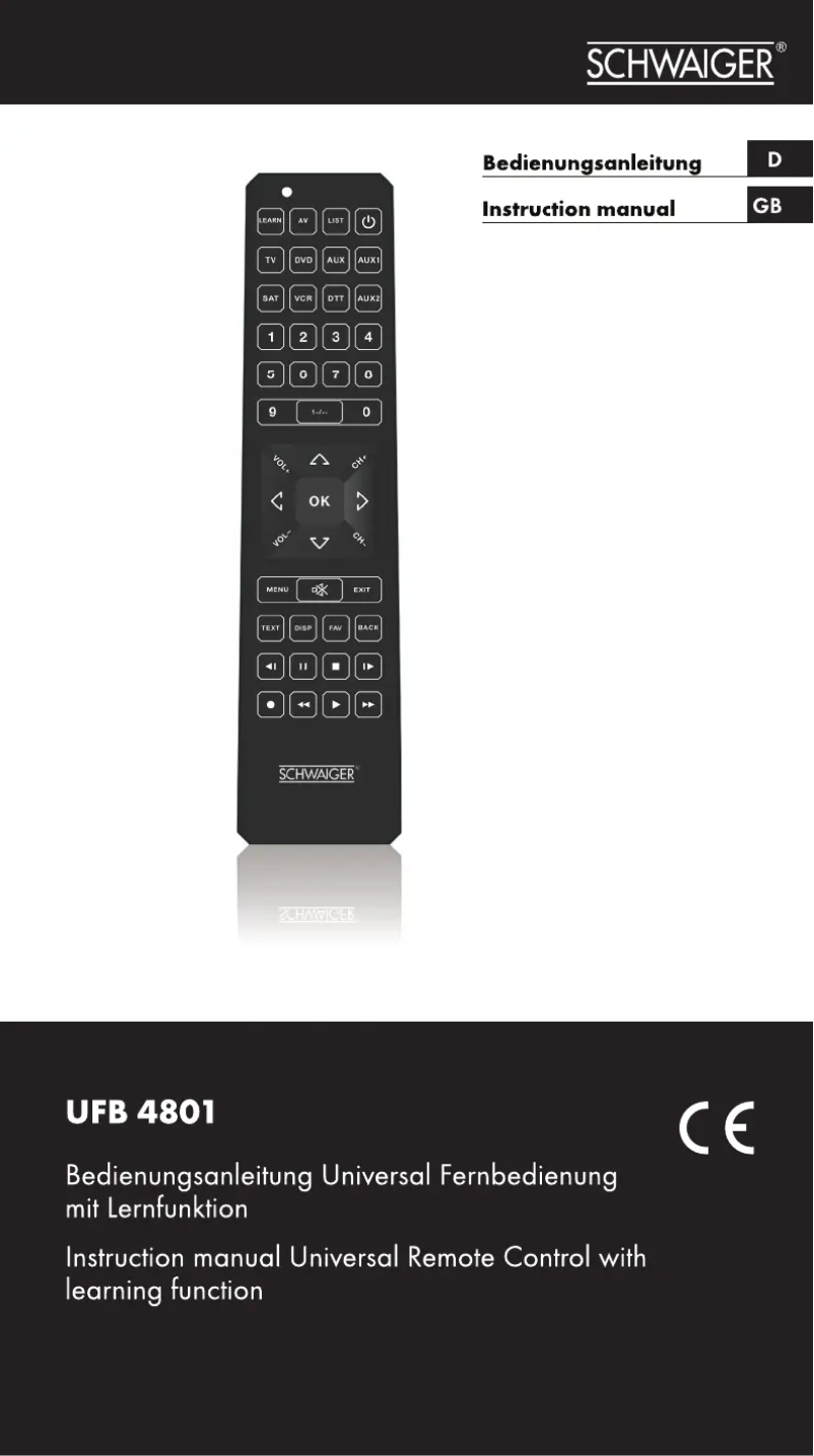 Imagen de la primera página del manual del dispositivo UFB4801 031