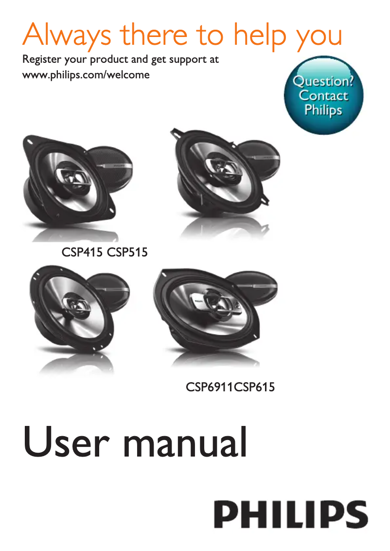 Página nº 1 - Manual de usuario Philips CSP415